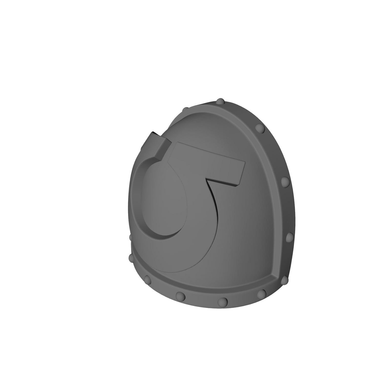 10x Ultra Warrior Order Type 7 studded shoulder pads compatible with 28mm-32mm scale miniatures custom resin armor accessories