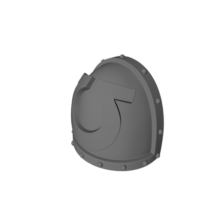 10x Ultra Warrior Order Type 7 studded shoulder pads compatible with 28mm-32mm scale miniatures custom resin armor accessories