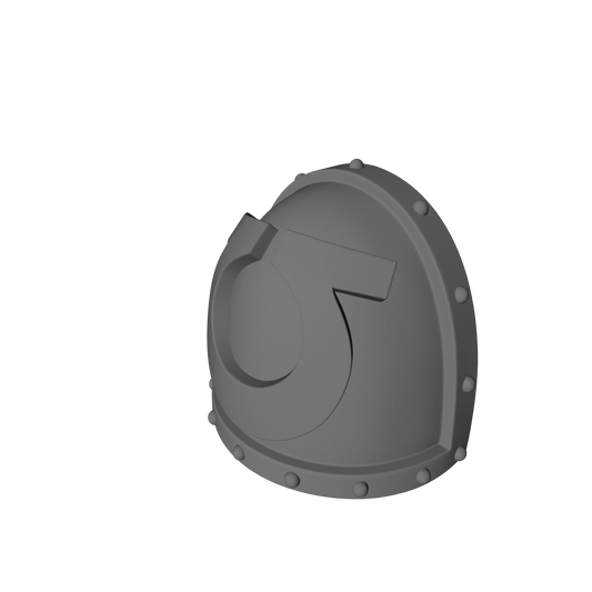 10x Ultra Warrior Order Type 7 studded shoulder pads compatible with 28mm-32mm scale miniatures custom resin armor accessories