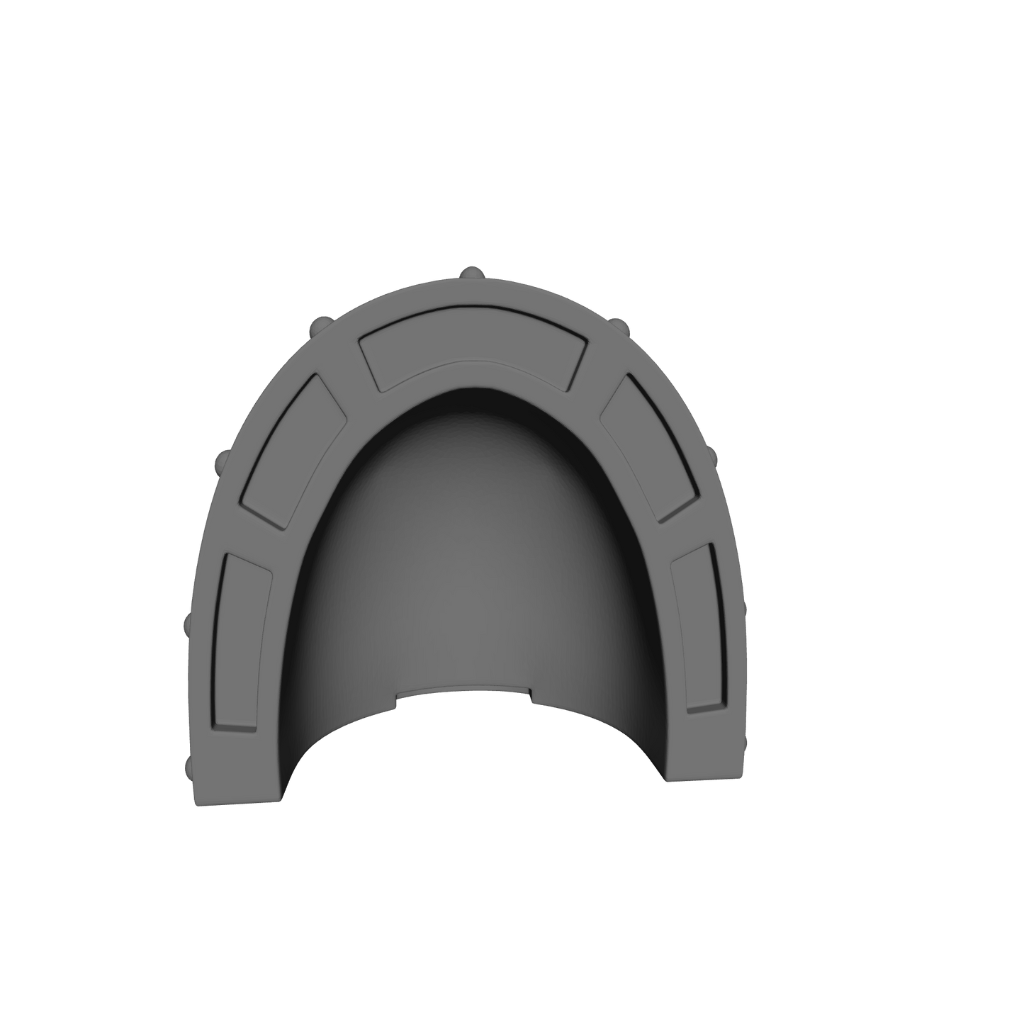 10x Ultra Warrior Order Type 7 studded shoulder pads compatible with 28mm-32mm scale miniatures custom resin armor accessories
