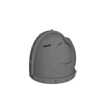 10x Ultra Warrior Order Type 7 studded shoulder pads compatible with 28mm-32mm scale miniatures custom resin armor accessories