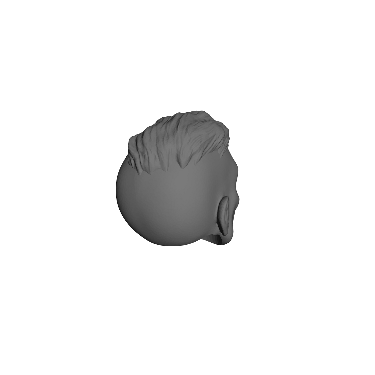 Veteran Sergeant Head with Crew Cut and Two Service Studs Over Left Eye custom resin head sculpt compatible with McFarlane Toys 7-inch armored action figures.