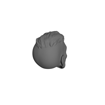 Veteran Sergeant Head with Crew Cut and Two Service Studs Over Left Eye custom resin head sculpt compatible with McFarlane Toys 7-inch armored action figures.