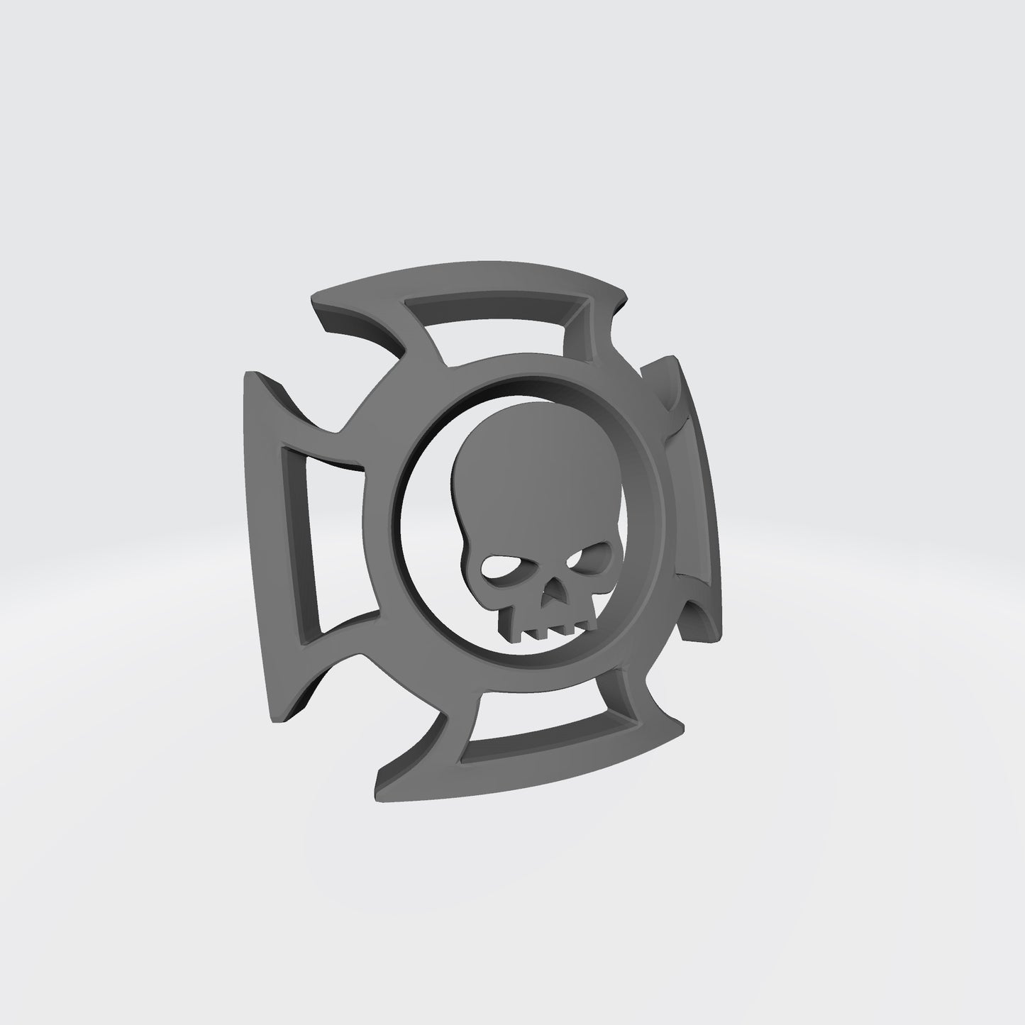 Custom resin veteran shoulder pad iconography compatible with McFarlane Toys 7-inch 1:12 scale armored action figures.