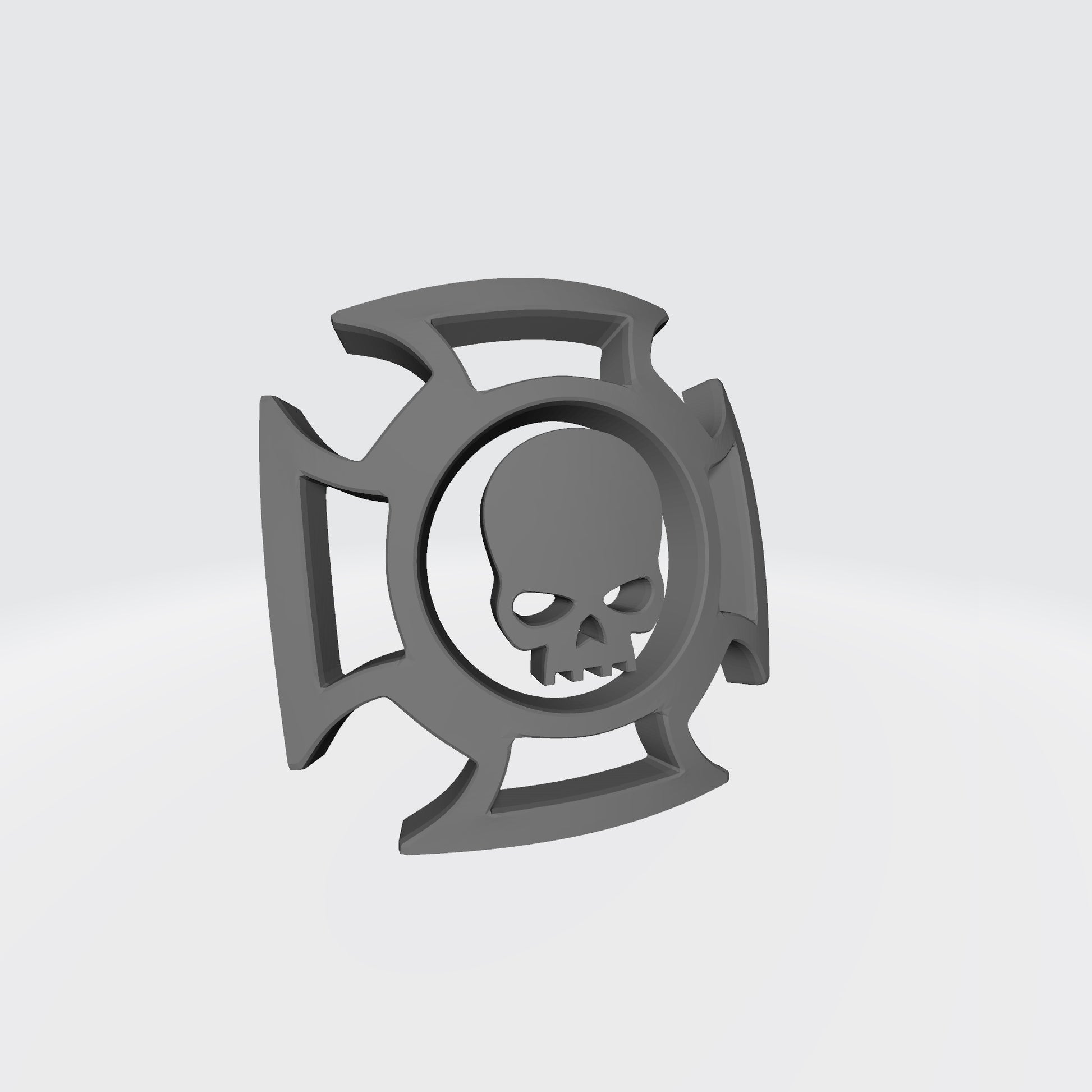 Custom resin veteran shoulder pad iconography compatible with McFarlane Toys 7-inch 1:12 scale armored action figures.