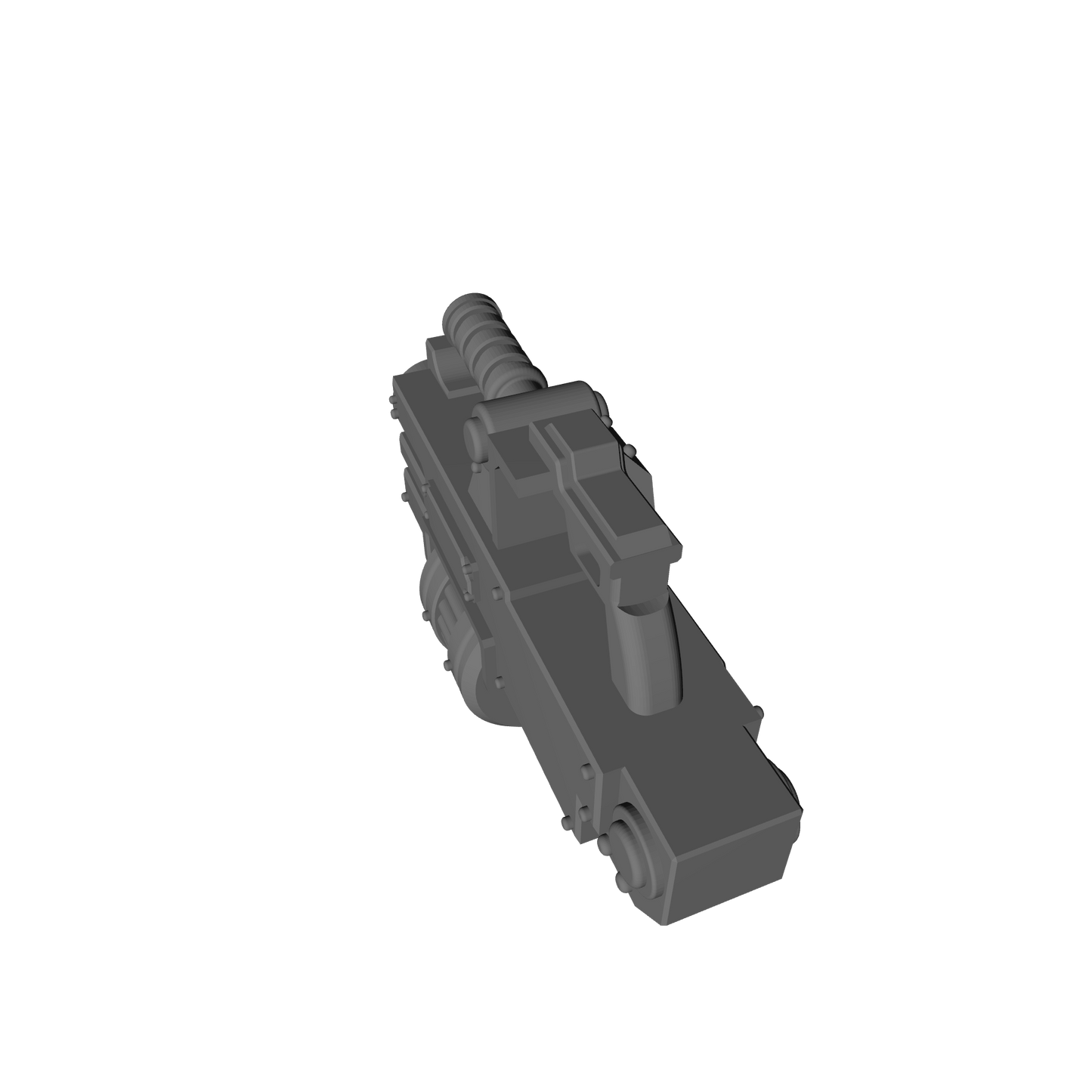 Veteran Warrior Heavy Bolter Type 30 with attached Drum compatible with JoyToy 1:18 scale armored action figures custom resin weapon