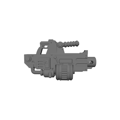Veteran Warrior Heavy Bolter Type 30 with attached Drum compatible with JoyToy 1:18 scale armored action figures custom resin weapon