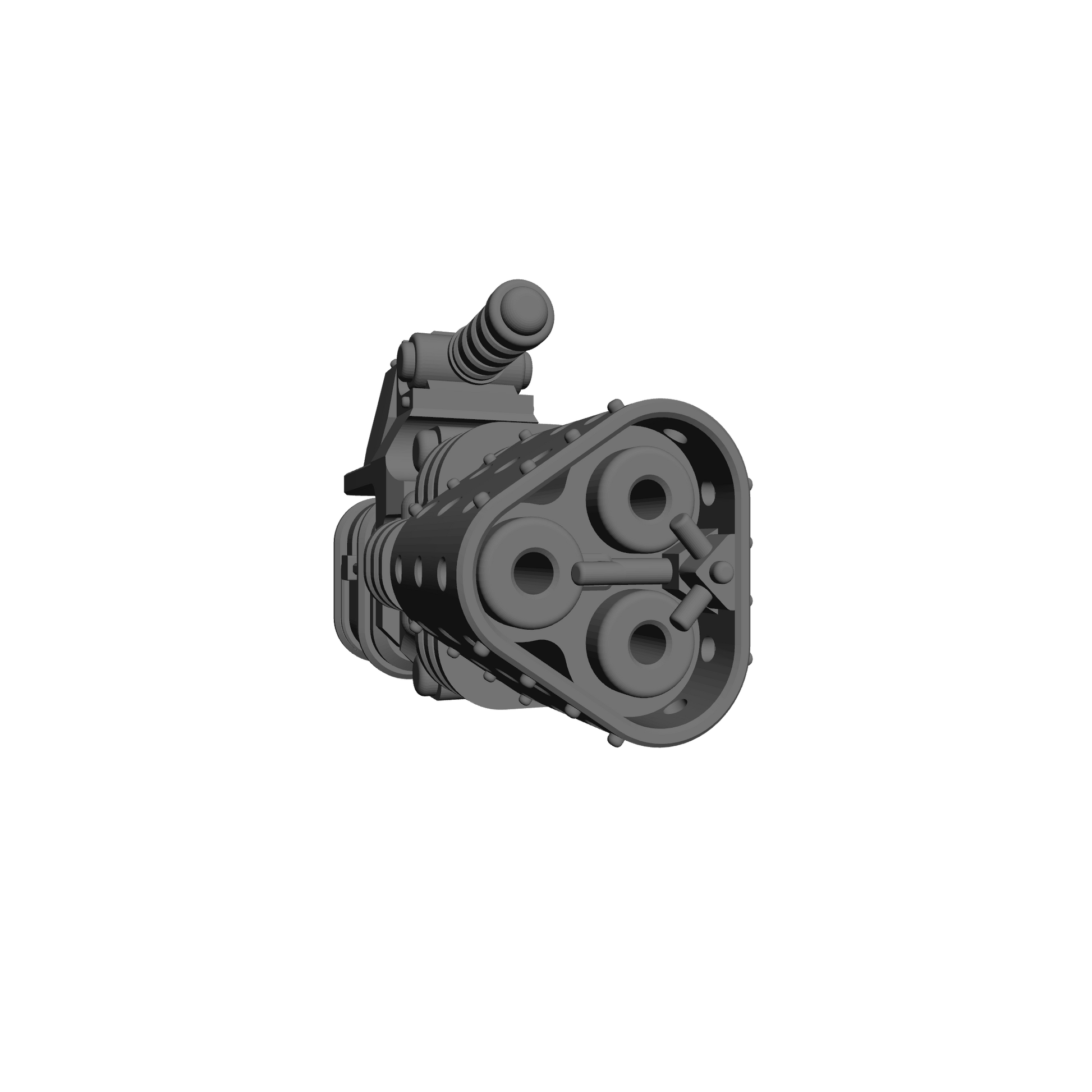 Veteran Warrior Heavy Flamer Type 30 compatible with JoyToy 1:18 scale armored action figures custom resin weapon