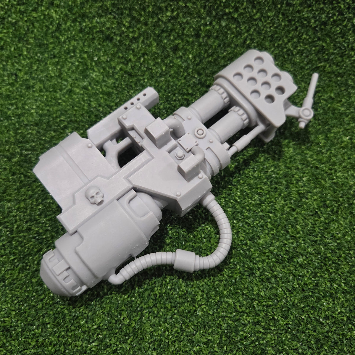 Veteran Warrior Terminator Heavy Flamer V2 compatible with McFarlane Toys 7-inch 1:12 scale armored action figures
