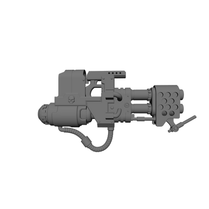 Veteran Warrior Terminator Heavy Flamer V2 compatible with McFarlane Toys 7-inch 1:12 scale armored action figures