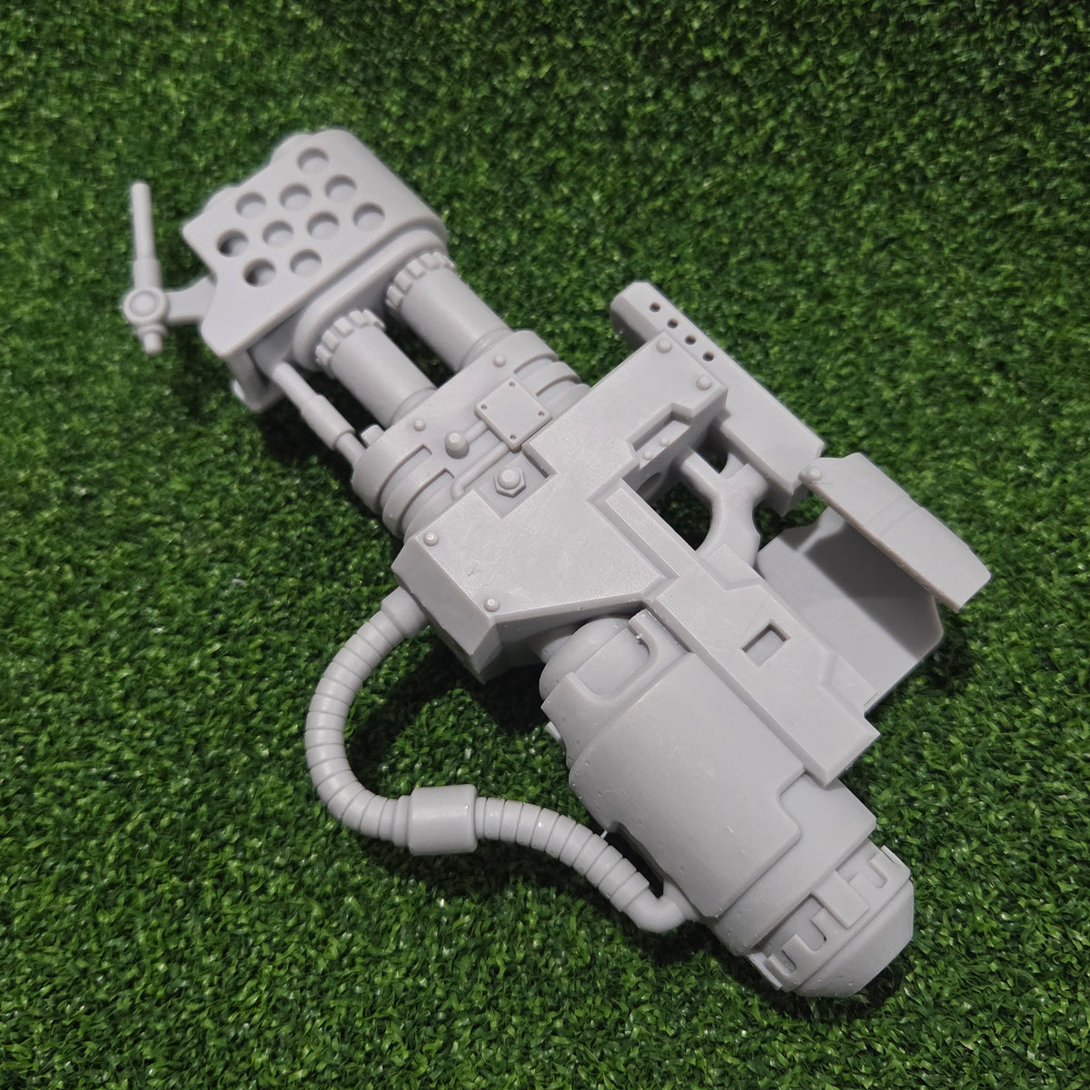 Veteran Warrior Terminator Heavy Flamer V2 compatible with McFarlane Toys 7-inch 1:12 scale armored action figures