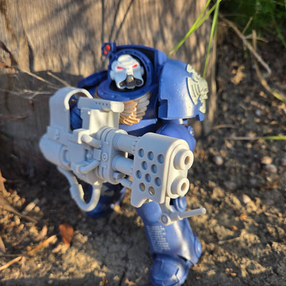 Veteran Warrior Terminator Heavy Flamer V2 compatible with McFarlane Toys 7-inch 1:12 scale armored action figures