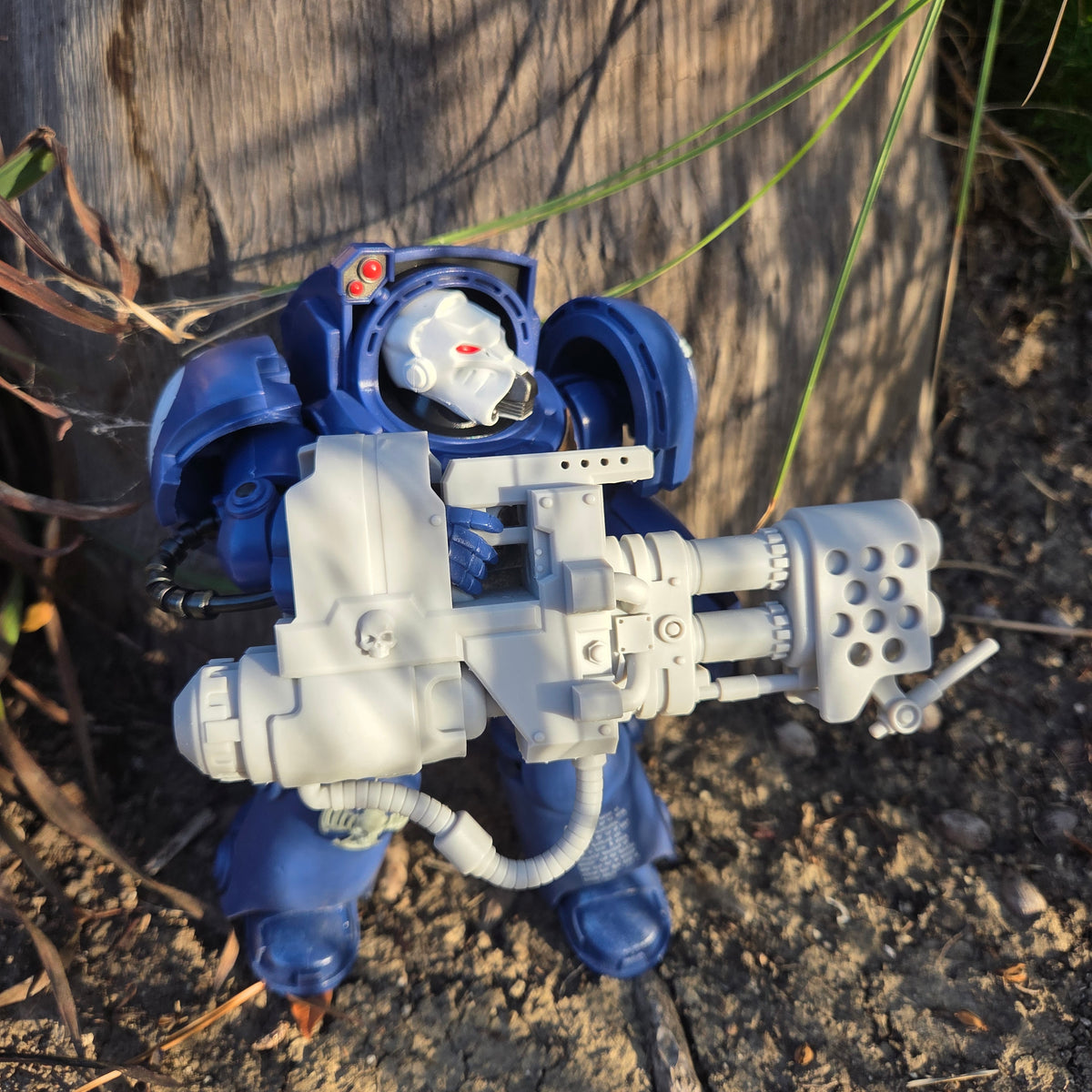 Veteran Warrior Terminator Heavy Flamer V2 compatible with McFarlane Toys 7-inch 1:12 scale armored action figures