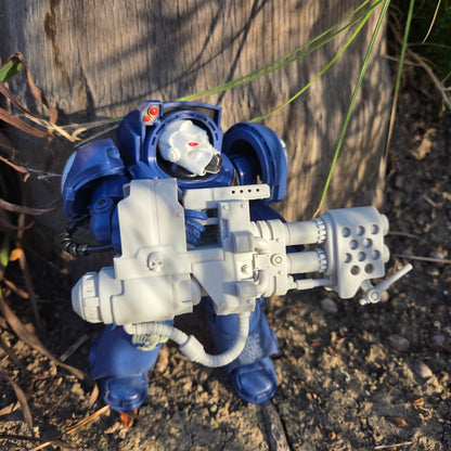 Veteran Warrior Terminator Heavy Flamer V2 compatible with McFarlane Toys 7-inch 1:12 scale armored action figures