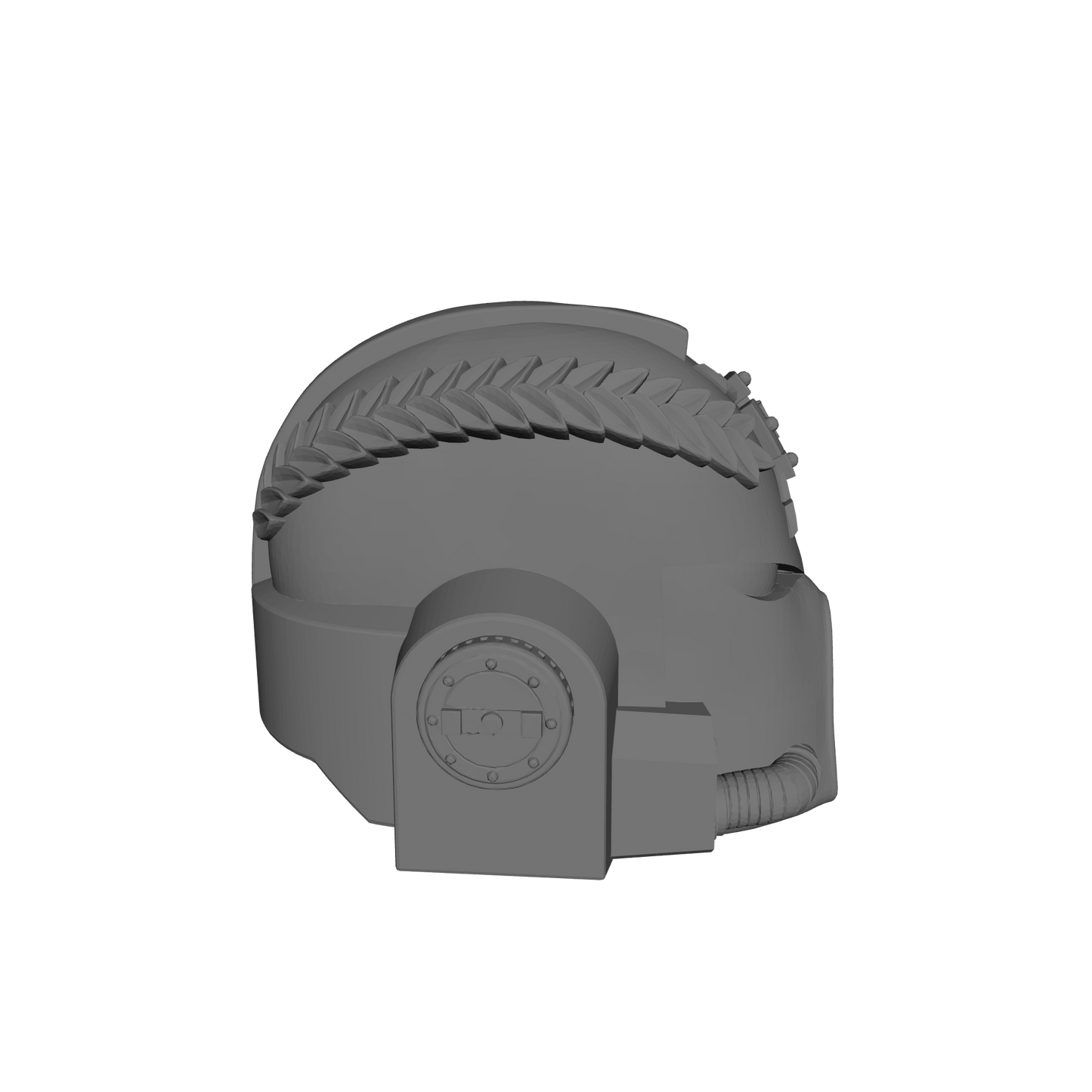Veteran Warrior Type 7 Helmet with Cross and Laurels compatible with McFarlane Toys 1:12 scale armored action figures