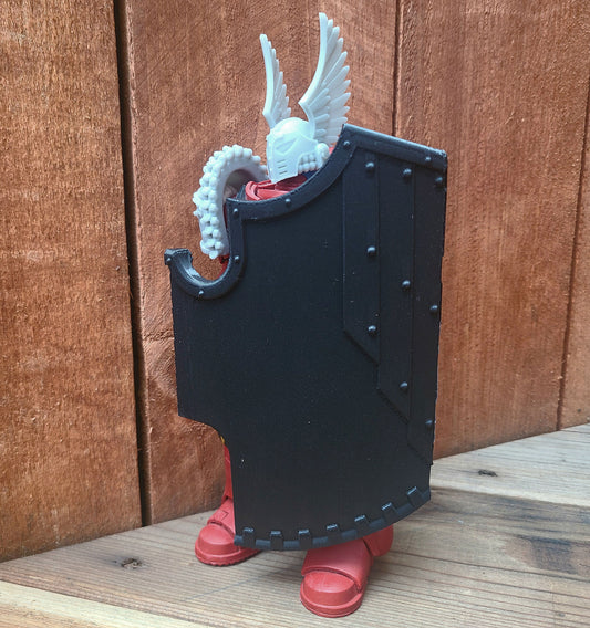 PLA Void Breacher Shield accessory compatible with McFarlane Toys 1:12 scale armored action figures