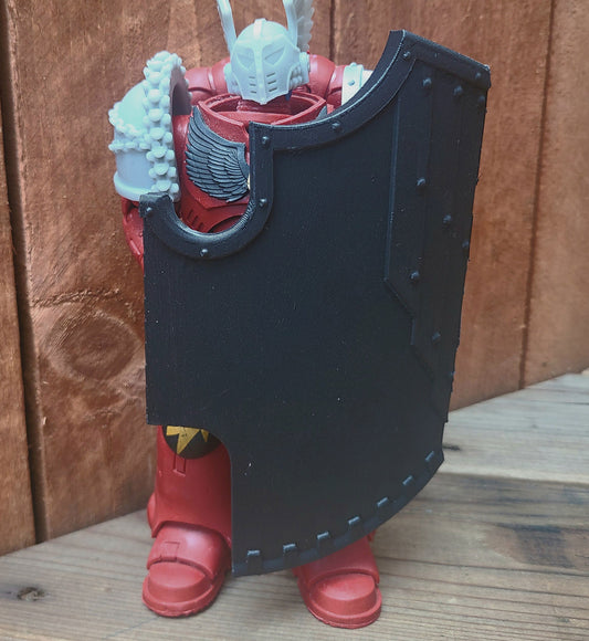 PLA Void Breacher Shield accessory compatible with McFarlane Toys 1:12 scale armored action figures