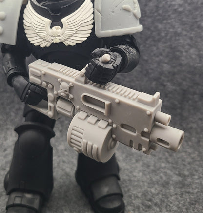 Warrior Order Heavy Support Cannon with Drum Magazine compatible with McFarlane Toys 7-inch armored action figures