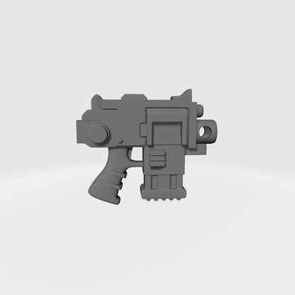 Warrior Order Sabretooth Type 4 Strike Pistol custom resin weapon compatible with McFarlane Toys 7-inch armored action figures