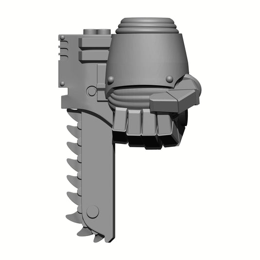 Warrior Order Chain Gauntlet Left Hand custom resin accessory compatible with McFarlane Toys 7-inch armored action figures