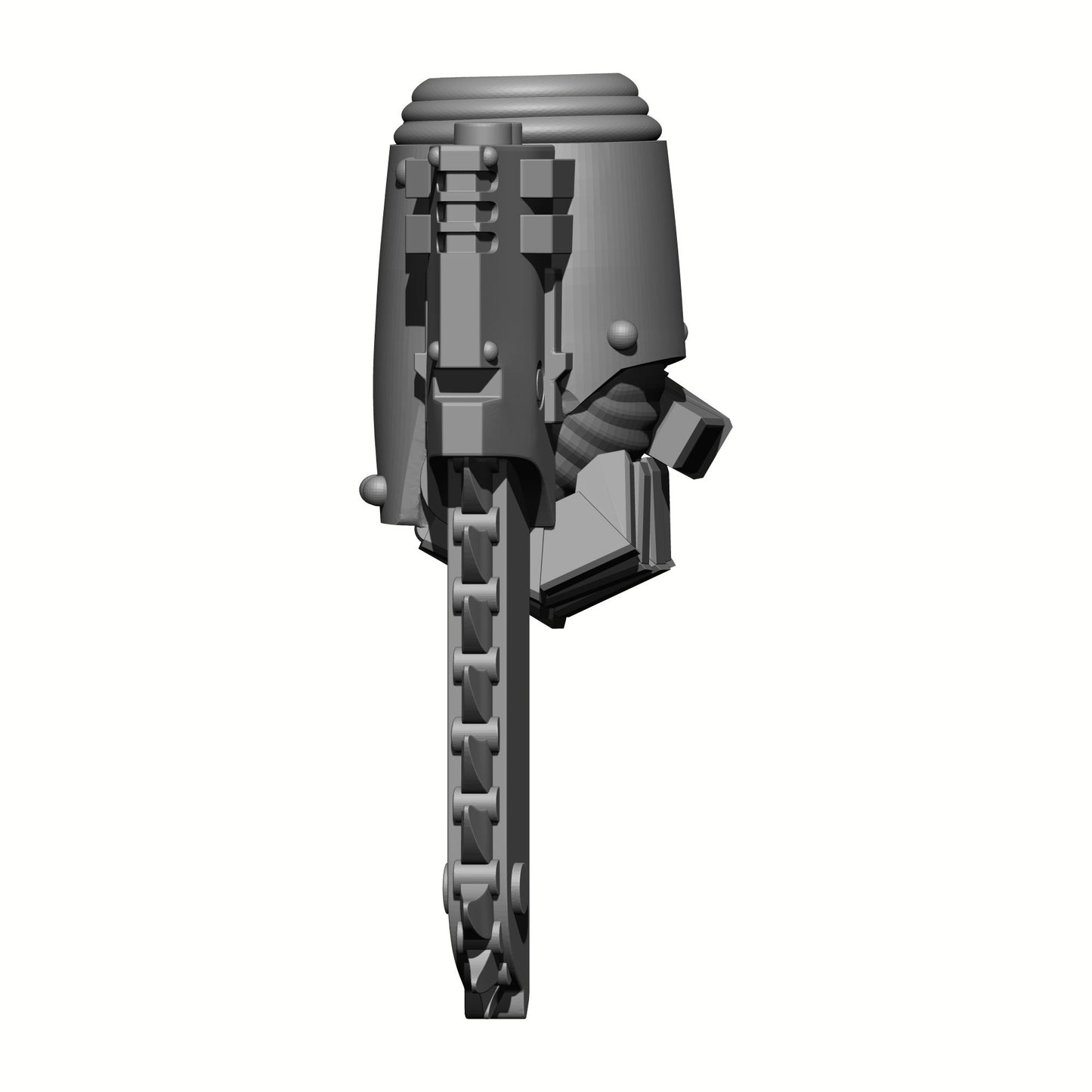 Warrior Order Chain Gauntlet Left Hand custom resin accessory compatible with McFarlane Toys 7-inch armored action figures