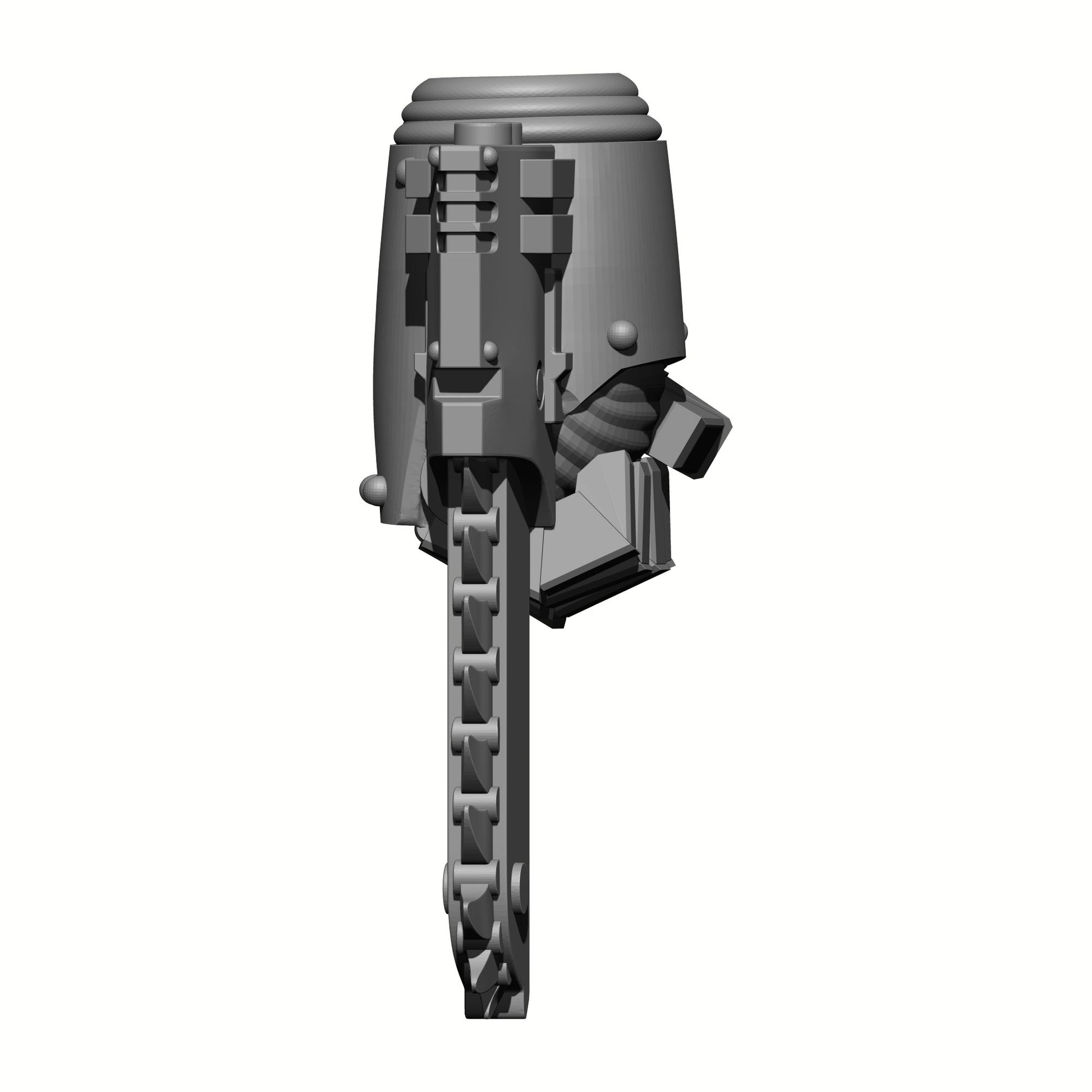 Warrior Order Chain Gauntlet Left Hand custom resin accessory compatible with McFarlane Toys 7-inch armored action figures