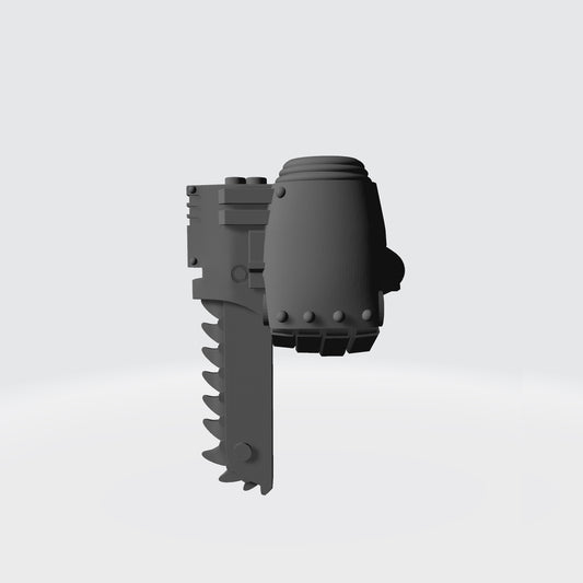 Warrior Order Chain Gauntlet Right Hand custom resin accessory compatible with McFarlane Toys 7-inch armored action figures