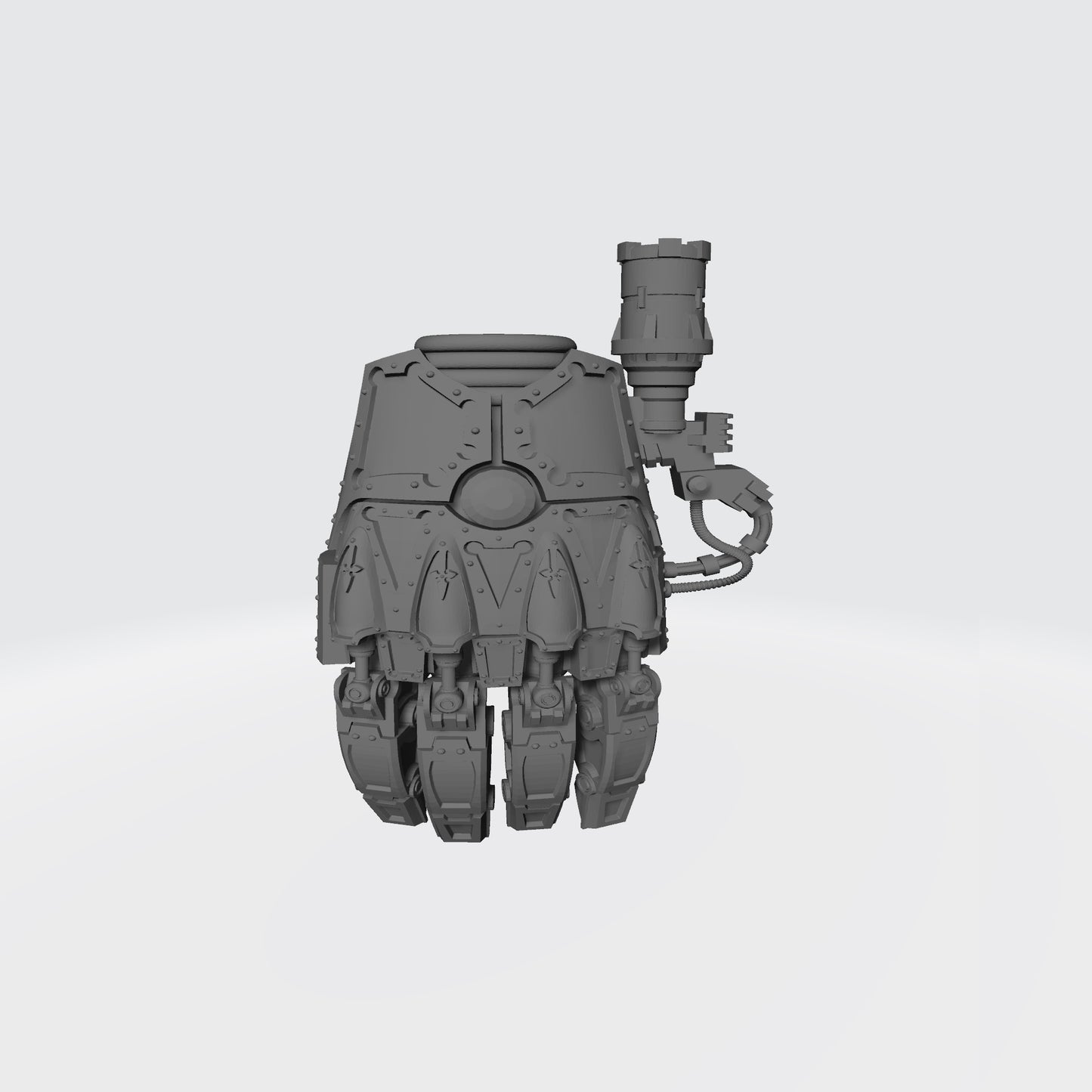 Warrior Order Type M Combat Gauntlet Right Hand custom resin accessory compatible with McFarlane Toys 7 inch armored action figures