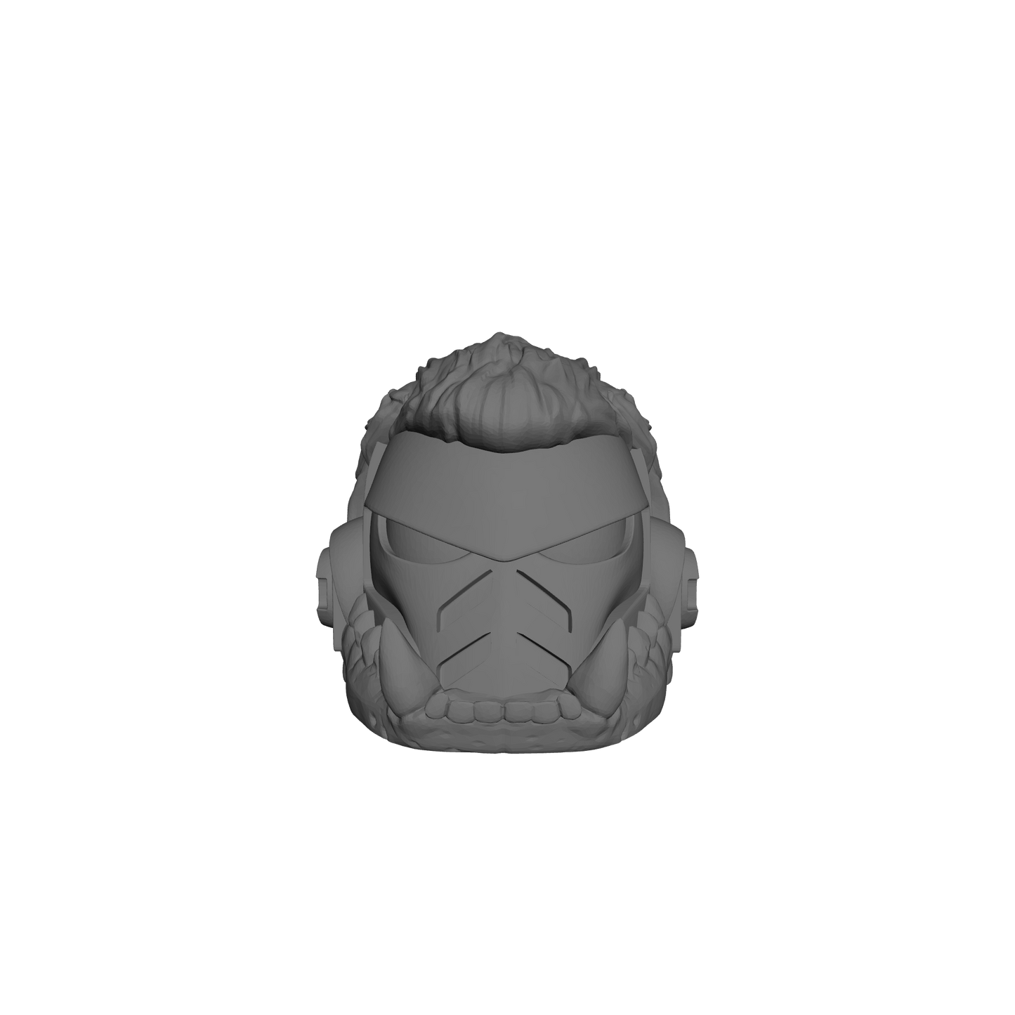 Wolf Guard Warrior Order Type 6 Helmet with Jawbone and Pelt compatible with McFarlane Toys 1:12 scale armored action figures