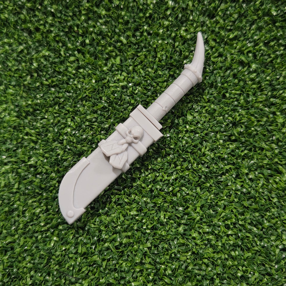 Wolf Warrior Order Combat Knife with Optional Sheath Compatible with McFarlane Toys 1:12 Scale Armored Action Figures Custom Resin Weapon