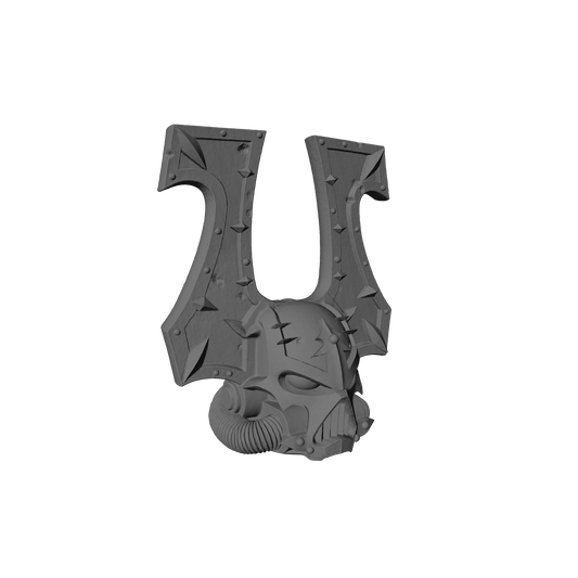 World Reaver Warrior Order Type 7 Skull Helmet V2 in high-detail tough resin compatible with McFarlane Toys 1:12 scale armored action figures