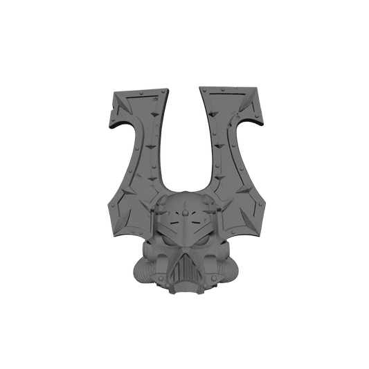 World Reaver Warrior Order Type 7 Skull Helmet V2 in high-detail tough resin compatible with McFarlane Toys 1:12 scale armored action figures