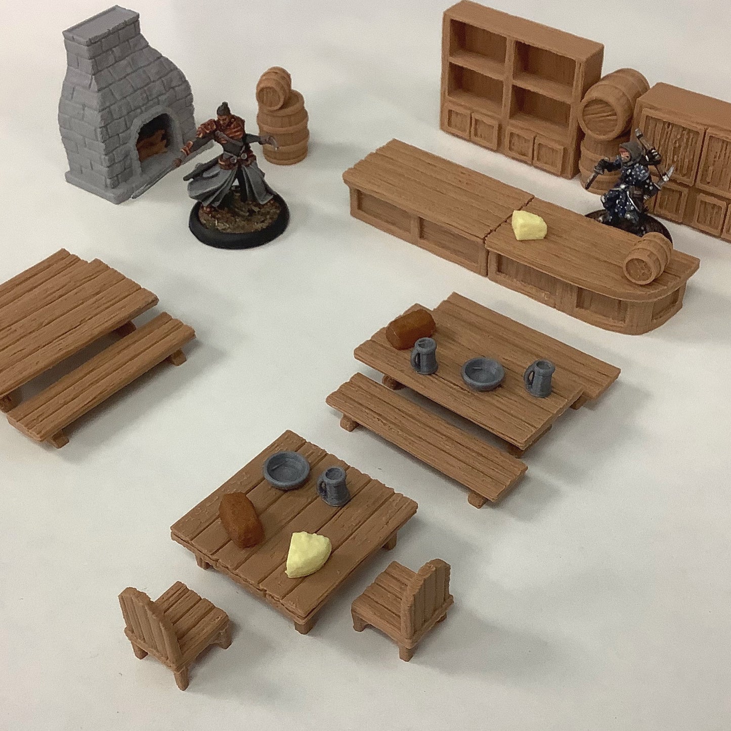Deluxe Tavern Set - 28mm Gaming Terrain No painting required for Tabletop Gaming