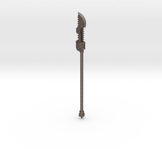 Night Terrors Warrior Order Chain Glaive 02 custom resin polearm weapon compatible with McFarlane Toys 7-inch 1:12 scale armored action figures.
