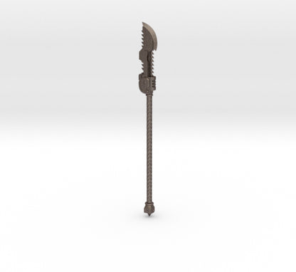 Night Terrors Warrior Order Chain Glaive 02 custom resin polearm weapon compatible with McFarlane Toys 7-inch 1:12 scale armored action figures.