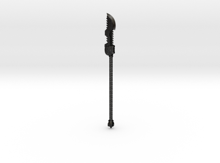 Night Terrors Warrior Order Chain Glaive 02 custom resin polearm weapon compatible with McFarlane Toys 7-inch 1:12 scale armored action figures.