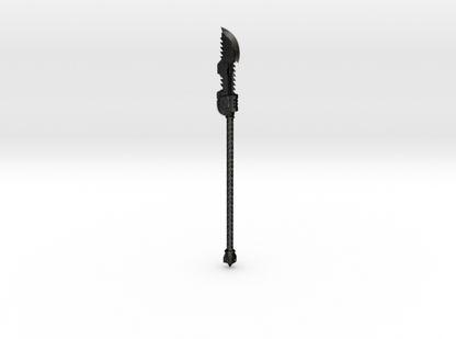 Night Terrors Warrior Order Chain Glaive 02 custom resin polearm weapon compatible with McFarlane Toys 7-inch 1:12 scale armored action figures.