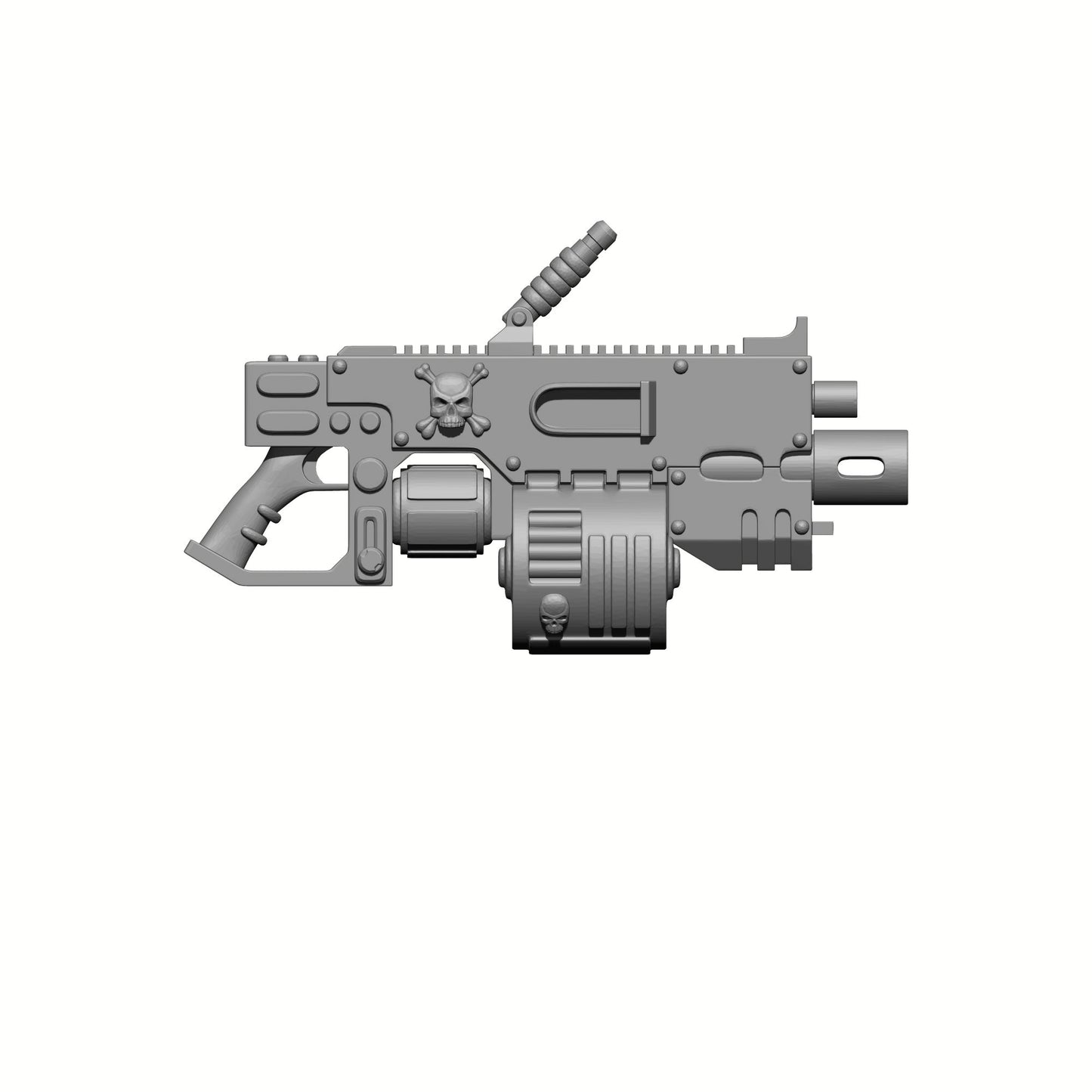 Warrior Order Heavy Support Cannon with Drum Magazine compatible with McFarlane Toys 7-inch armored action figures